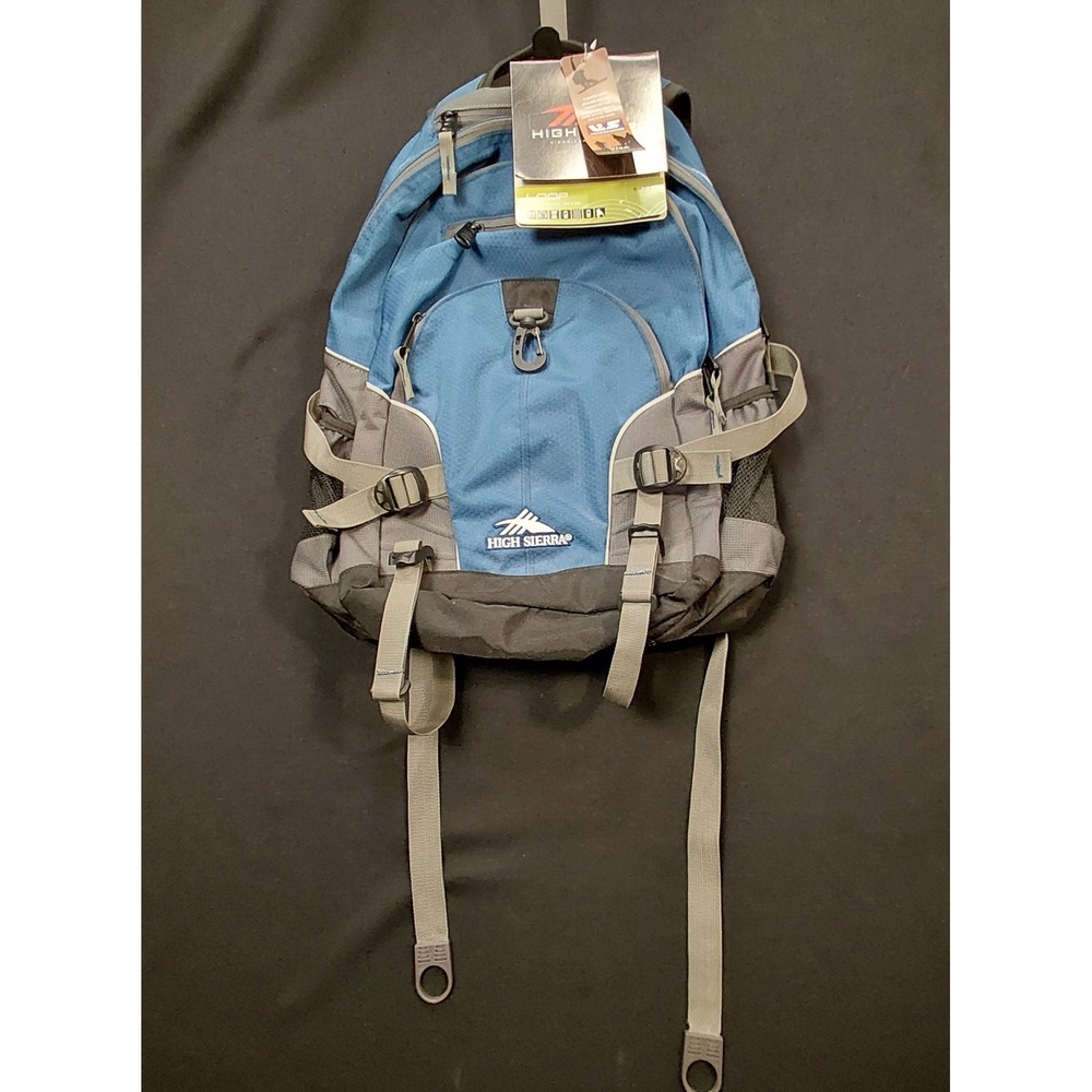 High Sierra Loop Backpack Blue Gray US Ski Team US Snowboarding NWT 2012 54301